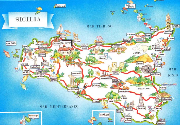 sicilia mapa turistico Turismo in Sicilia, la piaga delle strutture in nero