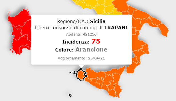 coronavirus la sicilia punta al giallo curva in discesa in provincia di trapani