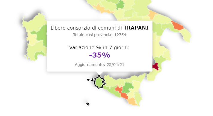 coronavirus la sicilia punta al giallo curva in discesa in provincia di trapani